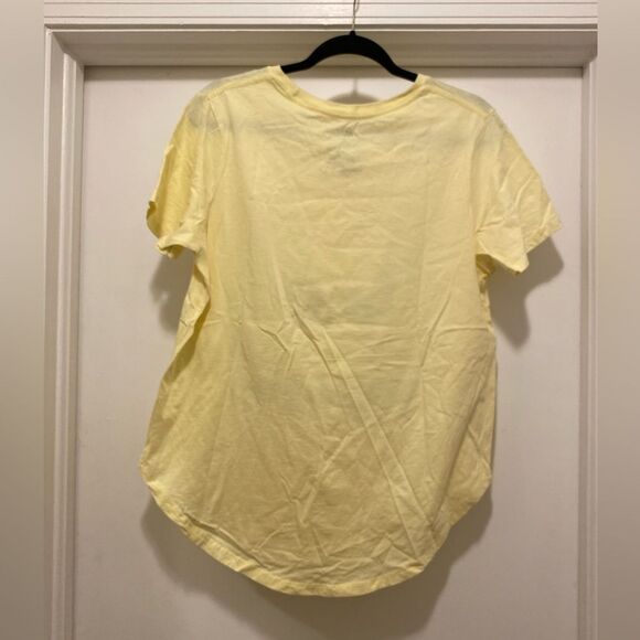 Volkswagen T Shirt Womens XXL Hippie Peace Yellow Rainbow Officially Licensed - Picture 4 of 4